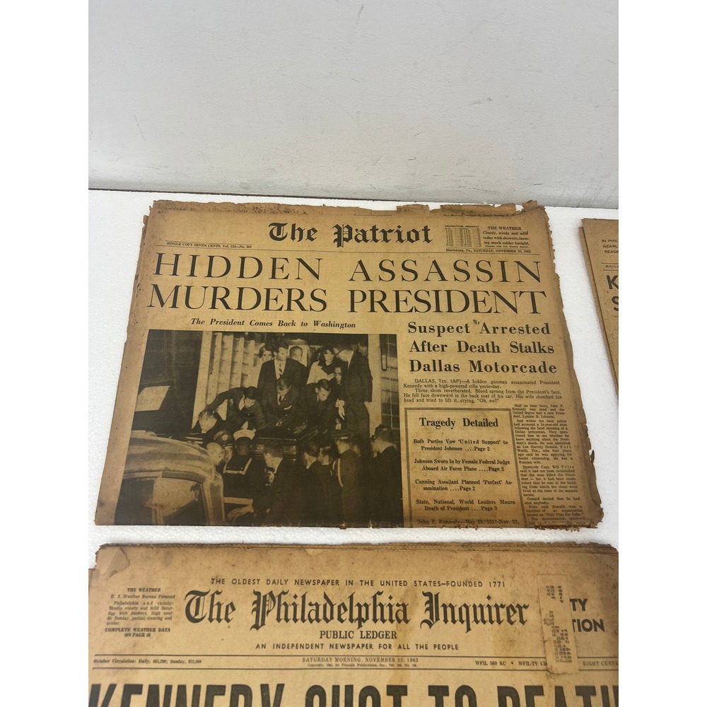 1963 Lancaster PA Newspaper Lot JFK Assassination Intelligencer Journal New Era - Picture 11 of 16